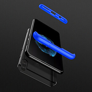 Θήκη GKK Full body Protection 360° από σκληρό πλαστικό για Huawei Y6p μαύρο / μπλε - Image 3