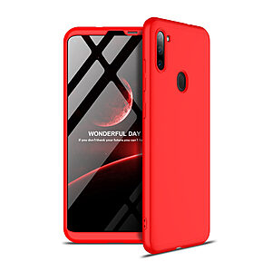 Θήκη GKK Full body Protection 360° από σκληρό πλαστικό για Samsung Galaxy M11 κόκκινο