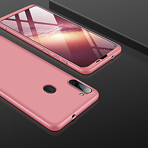 Θήκη GKK Full body Protection 360° από σκληρό πλαστικό για Samsung Galaxy A11 ροζ χρυσό - Image 3