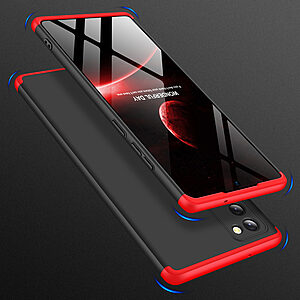 Θήκη GKK Full body Protection 360° από σκληρό πλαστικό για Samsung Galaxy Note 20 μαύρο / κόκκινο - Image 4