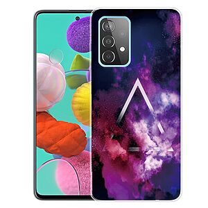 Θήκη Samsung Galaxy A52 4G / 5G OEM σχέδιο Purple Triangle Πλάτη TPU