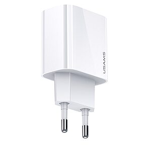 USAMS US-CC T34 PD Quick Charge επιτοίχιος φορτιστής Type C - 20W - λευκό