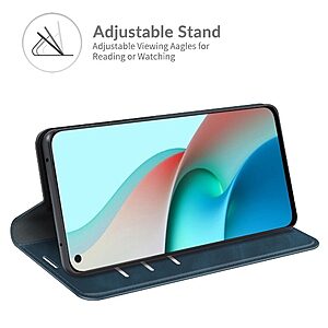 Θήκη Xiaomi Mi 11 Lite / 5G / NE Mad Mask Leather Wallet Case V2 με βάση στήριξης, υποδοχές καρτών και εσωτερικό μαγνητικό κούμπωμα Flip Wallet από συνθετικό δέρμα μπλε - Image 3