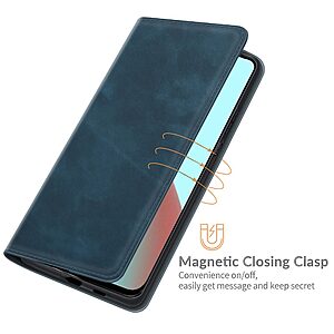 Θήκη Xiaomi Mi 11 Lite / 5G / NE Mad Mask Leather Wallet Case V2 με βάση στήριξης, υποδοχές καρτών και εσωτερικό μαγνητικό κούμπωμα Flip Wallet από συνθετικό δέρμα μπλε - Image 4