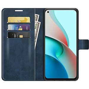Θήκη Xiaomi Mi 11 Lite / 5G / NE Mad Mask Leather Wallet Case V2 με βάση στήριξης, υποδοχές καρτών και μαγνητικό κούμπωμα Flip Wallet από συνθετικό δέρμα μπλε - Image 3