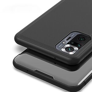 Θήκη Xiaomi Redmi Note 10 Pro OEM Mirror Surface Series Flip Window δερματίνη μπλε μωβ - Image 4
