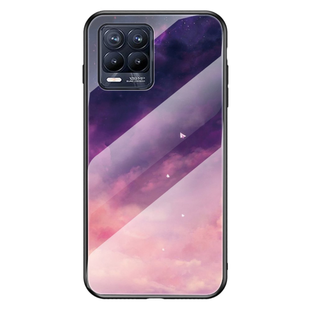 Θήκη Realme 8 / 8 Pro OEM σχέδιο Fantasy Sky με πλάτη από Tempered Glass και εσωτερικό TPU