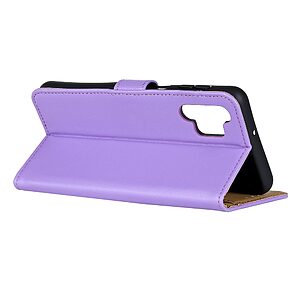 Θήκη Samsung Galaxy A32 4G Mad Mask Leather Wallet Case με βάση στήριξης, υποδοχές καρτών και μαγνητικό κούμπωμα Flip Wallet από συνθετικό δέρμα μωβ - Image 4