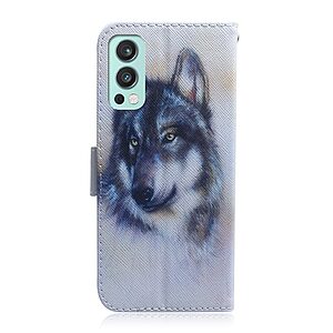 Θήκη OnePlus Nord 2 5G OEM Wolf με βάση στήριξης, υποδοχές καρτών και μαγνητικό κούμπωμα Flip Wallet από συνθετικό δέρμα και TPU - Image 3