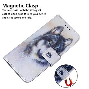 Θήκη OnePlus Nord 2 5G OEM Wolf με βάση στήριξης, υποδοχές καρτών και μαγνητικό κούμπωμα Flip Wallet από συνθετικό δέρμα και TPU - Image 4