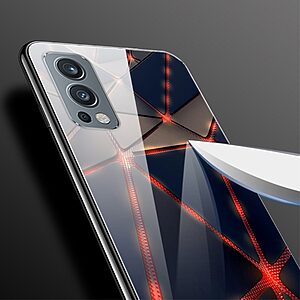 Θήκη OnePlus Nord 2 5G OEM σχέδιο Man On The Moon με πλάτη από Tempered Glass και εσωτερικό TPU - Image 3