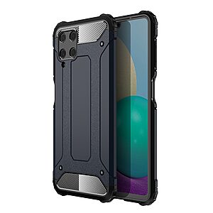 Θήκη Samsung Galaxy A22 4G OEM Armor Guard Hybrid Πλάτη από σκληρό πλαστικό και TPU μπλε