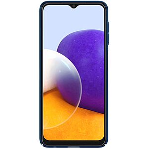 Θήκη Samsung Galaxy A22 4G NiLLkin Camshield Series Πλάτη με προστασία για την κάμερα από σκλήρό Premium TPU μπλε - Image 3