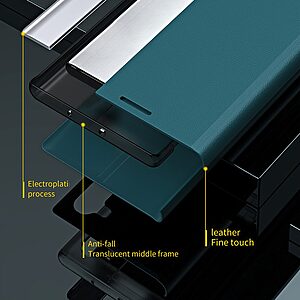 Θήκη Samsung Galaxy A22 5G New Design Leather Stand Cover από συνθετικό δέρμα κόκκινο - Image 3