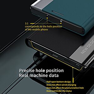 Θήκη iPhone 13 Pro Max New Design Leather Stand Cover από συνθετικό δέρμα γαλάζιο - Image 5