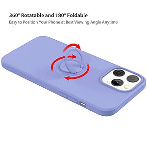 Θήκη iPhone 13 Pro OEM Ultra Thin Matte Premium Πλάτη με ημίσκληρο TPU και δαχτυλίδι στήριξης κόκκινο - Image 3