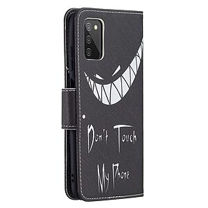 Θήκη Samsung Galaxy A03s OEM Μalicious Face με βάση στήριξης, υποδοχές καρτών και μαγνητικό κούμπωμα Flip Wallet από συνθετικό δέρμα και TPU - Image 3