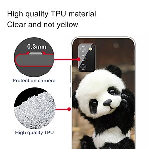 Θήκη Samsung Galaxy A03s OEM σχέδιο Panda Πλάτη TPU - Image 4