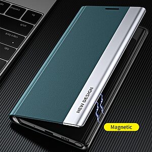Θήκη Xiaomi 11T / 11T Pro New Design Leather Stand Cover από συνθετικό δέρμα μαύρο - Image 3