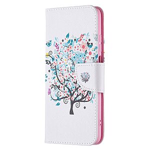 Θήκη Xiaomi Redmi 10 / Redmi 10 (2022) OEM Flowered Tree με βάση στήριξης, υποδοχές καρτών και μαγνητικό κούμπωμα Flip Wallet από συνθετικό δέρμα και TPU - Image 4