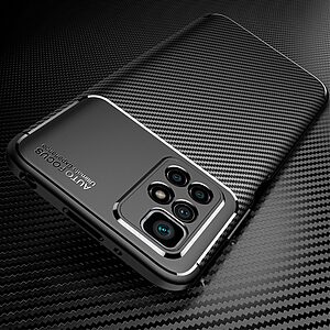 Θήκη Xiaomi Redmi 10 / Redmi 10 (2022) OEM Beetle Series Carbon Fiber Πλάτη TPU μαύρο - Image 3