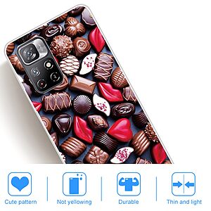 Θήκη Xiaomi Poco M4 Pro 5G OEM σχέδιο Chocolate Candies Πλάτη TPU - Image 3