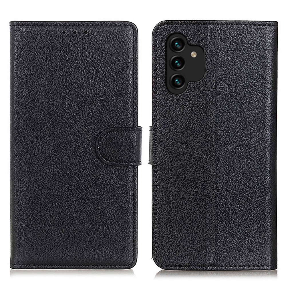 Θήκη Samsung Galaxy A13 OEM Litchi Skin  Leather με βάση στήριξης