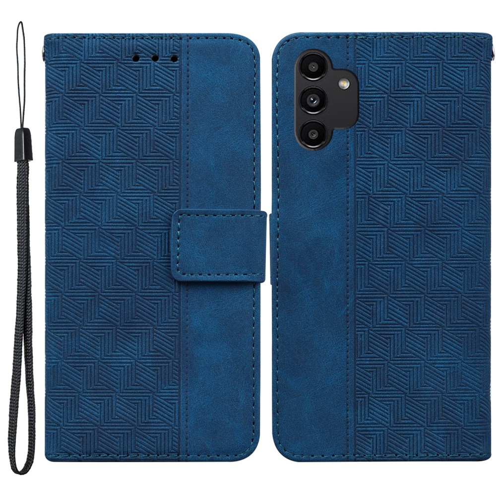 Θήκη Samsung Galaxy A13 OEM Leather Wallet Case Geometry Style με βάση στήριξης