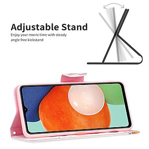 Θήκη Samsung Galaxy A13 OEM Vivid Butterflies με βάση στήριξης, υποδοχές καρτών και μαγνητικό κούμπωμα Flip Wallet από συνθετικό δέρμα και TPU - Image 5