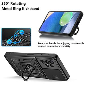 Kickstand και Βάση στήριξης από σκλήρό Premium TPU μαύρο