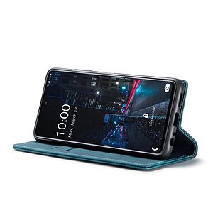 Θήκη Samsung Galaxy A33 5G CaseMe 013 Series Πορτοφόλι με βάση στήριξης, υποδοχές καρτών και μαγνητικό κούμπωμα από συνθετικό δέρμα και TPU πράσινο - Image 5