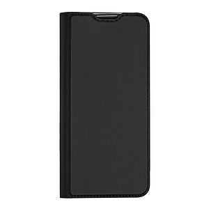 υποδοχή καρτών και μαγνητικό κούμπωμα Flip Wallet από συνθετικό δέρμα και TPU μαύρο