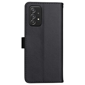 Θήκη Samsung Galaxy A73 5G OEM Leather Wallet Case Series 2 με βάση στήριξης, υποδοχές καρτών και μαγνητικό κούμπωμα Flip Wallet από συνθετικό δέρμα μαύρο - Image 3