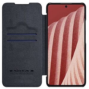 Θήκη Samsung Galaxy A73 5G NiLLkin Qin Series με προστασία κάμερας Flip Wallet από σκληρό πλαστικό και συνθετικό δέρμα μαύρο - Image 3