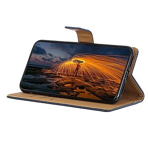 Θήκη Samsung Galaxy A73 5G Mad Mask Leather Wallet Case με βάση στήριξης, υποδοχές καρτών και μαγνητικό κούμπωμα Flip Wallet από συνθετικό δέρμα μπλε - Image 4