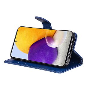 Θήκη Samsung Galaxy A73 5G OEM Leather Wallet Case Series 2 με βάση στήριξης, υποδοχές καρτών και μαγνητικό κούμπωμα Flip Wallet από συνθετικό δέρμα μπλε - Image 5