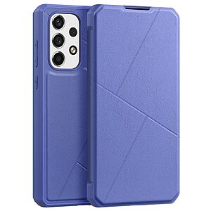 υποδοχή καρτών και μαγνητικό κούμπωμα Flip Wallet από συνθετικό δέρμα και εσωτερικό TPU μπλε