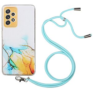 Θήκη Samsung Galaxy A73 5G OEM πλάτη κορδόνι με σχέδιο Yellow Cloud από αντικραδασμικό TPU κίτρινο