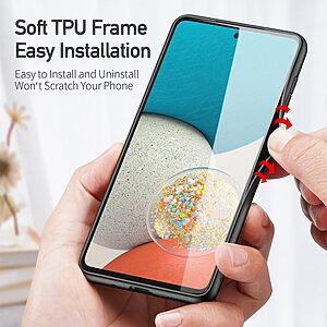 Θήκη Samsung Galaxy A73 5G Dux Ducis Fino Series πλάτη από ύφασμα με εσωτερικό Premium TPU μαύρο - Image 3