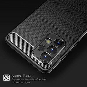 Θήκη Samsung Galaxy A73 5G Mad Mask Brushed TPU Carbon Πλάτη μαύρο - Image 5