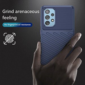 Θήκη Samsung Galaxy A73 5G OEM Thunder Series Πλάτη από ενισχυμένο TPU μπλε - Image 3