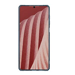 Θήκη Samsung Galaxy A73 5G NiLLkin Nature Pro Series Silicone Sockproof Transparent Πλάτη TPU μπλε / διάφανη - Image 2