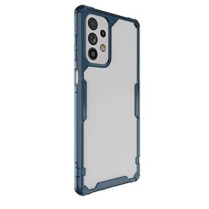 Θήκη Samsung Galaxy A73 5G NiLLkin Nature Pro Series Silicone Sockproof Transparent Πλάτη TPU μπλε / διάφανη - Image 3