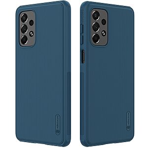 Θήκη Samsung Galaxy A73 5G NiLLkin Super Frosted Shield Pro Series Πλάτη από Premium σκληρό TPU μπλε