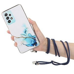 Θήκη Samsung Galaxy A73 5G OEM πλάτη κορδόνι με σχέδιο Blue Sky από αντικραδασμικό TPU μπλε - Image 3