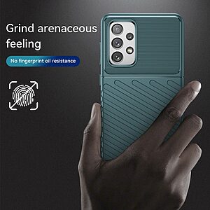 Θήκη Samsung Galaxy A73 5G OEM Thunder Series Πλάτη από ενισχυμένο TPU πράσινο - Image 3