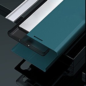 Θήκη Samsung Galaxy S22 Plus 5G New Design Leather Stand Cover από συνθετικό δέρμα ροζ - Image 3