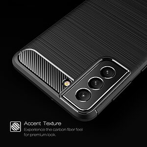 Θήκη Samsung Galaxy S22 Plus 5G Mad Mask Brushed TPU Carbon Πλάτη μπλε σκούρο - Image 3