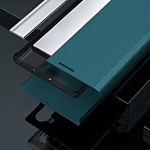 Θήκη Samsung Galaxy S22 Ultra 5G New Design Leather Stand Cover από συνθετικό δέρμα ροζ - Image 3