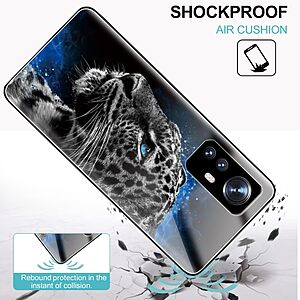 Θήκη Xiaomi 12 5G / 12X 5G OEM σχέδιο Tiger με πλάτη από Tempered Glass και εσωτερικό TPU - Image 3